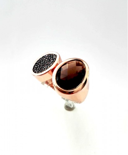 Anel Prata C/Pedras Castanhas Anel Prata C/Pedras Castanhas